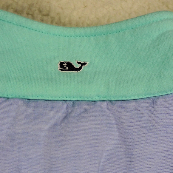 Vineyard Vines Lime & Blue Qtr Zip Jacket Small - Picture 3 of 6